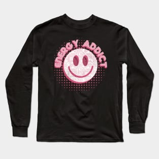 Energy Addict Smiley in Pink Long Sleeve T-Shirt